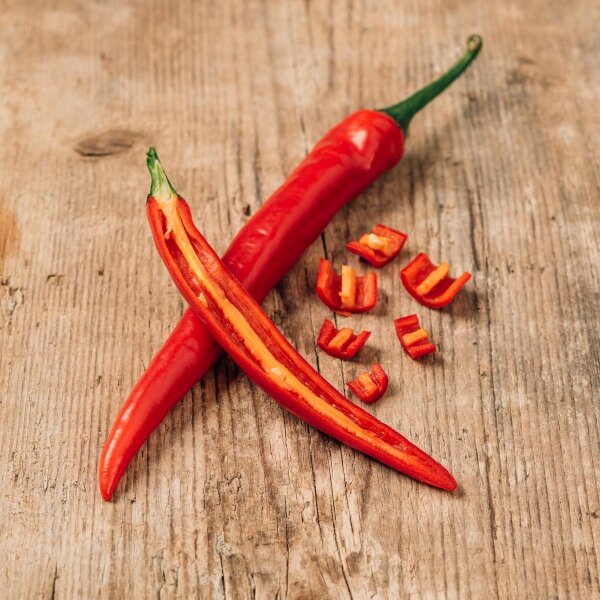 Cayenne chilipeper (Capsicum annuum) zaden